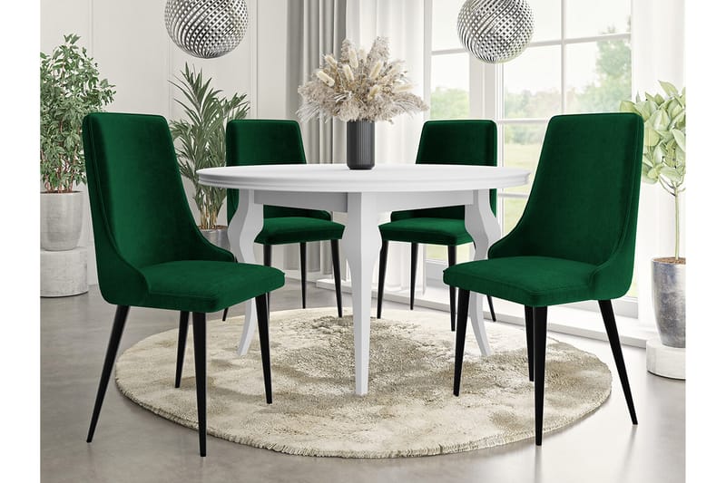 Glenarm Spisestol - Grøn/Sort - Spisebordsstole & køkkenstole