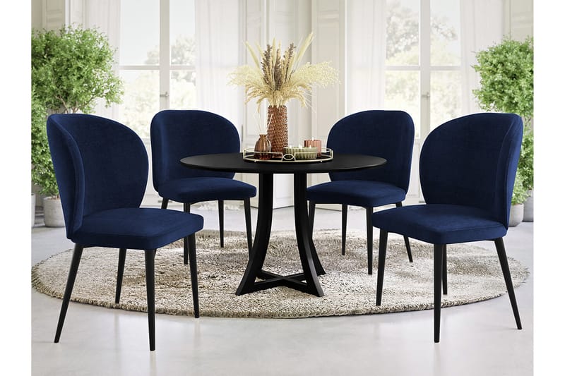 Glenarm Spisestol - Mørkeblå - Spisebordsstole & køkkenstole