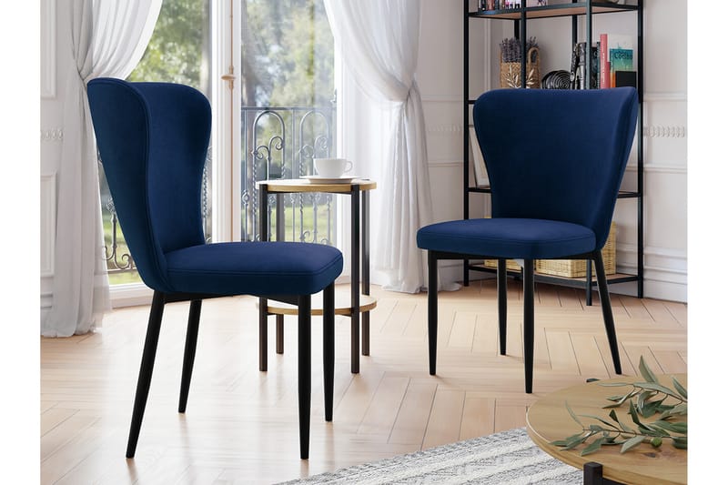 Glenarm Spisestol - Mørkeblå/Sort - Spisebordsstole & køkkenstole