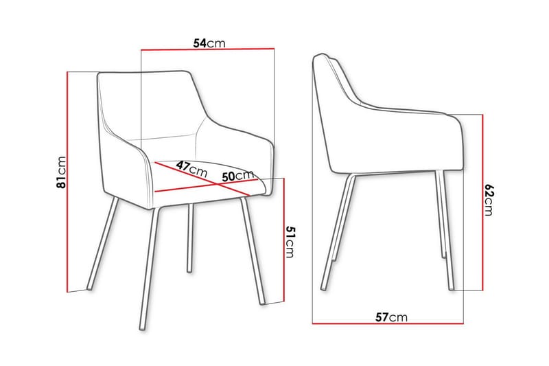 Glenarm Spisestol - Sort/Blå - Spisebordsstole & køkkenstole