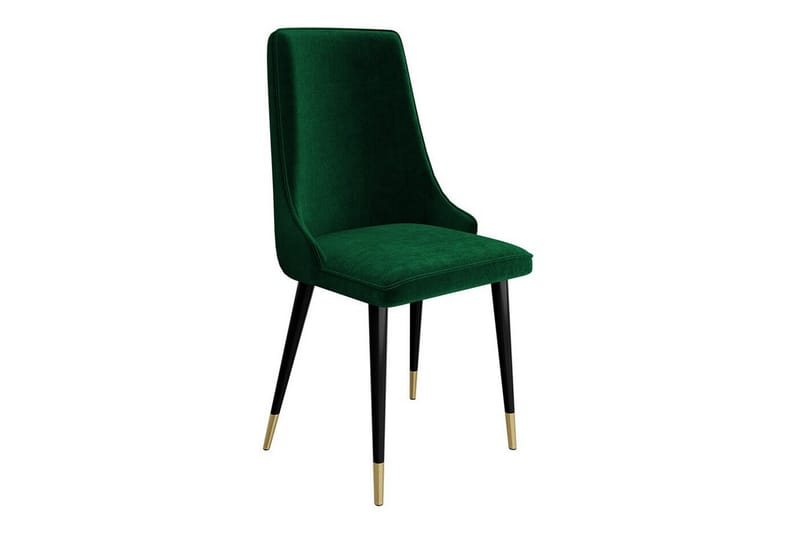 Glenarm Spisestol - Sort/Grøn - Spisebordsstole & køkkenstole