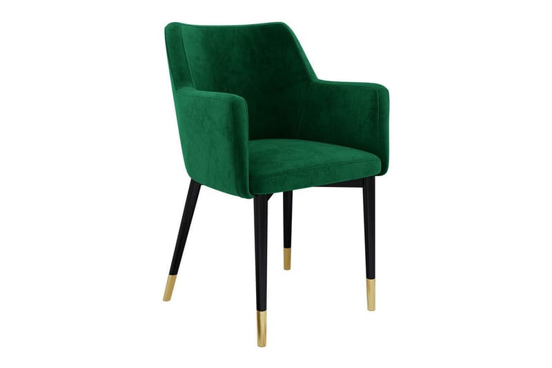 Glenarm Spisestol - Sort/Grøn - Spisebordsstole & køkkenstole