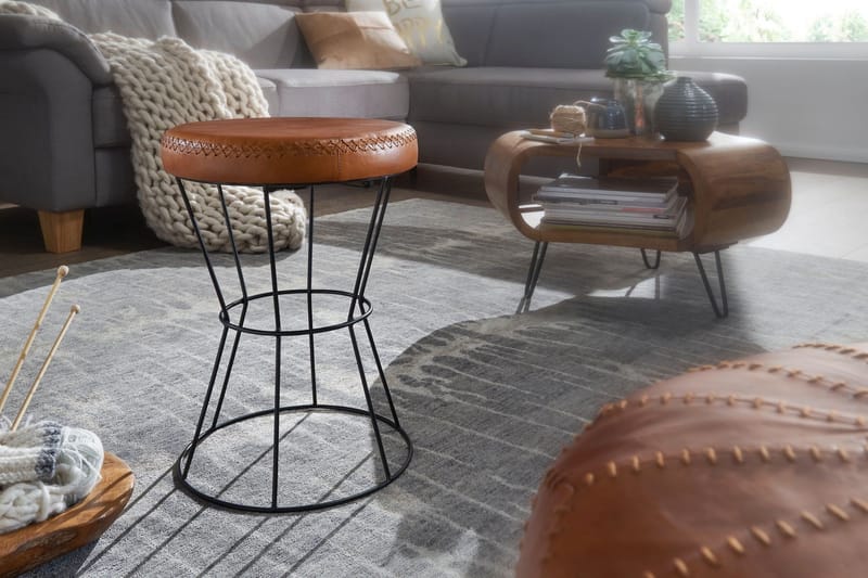 Gotiya Skammel - Brun - Møbler - Stole & lænestole - Taburet & skammel