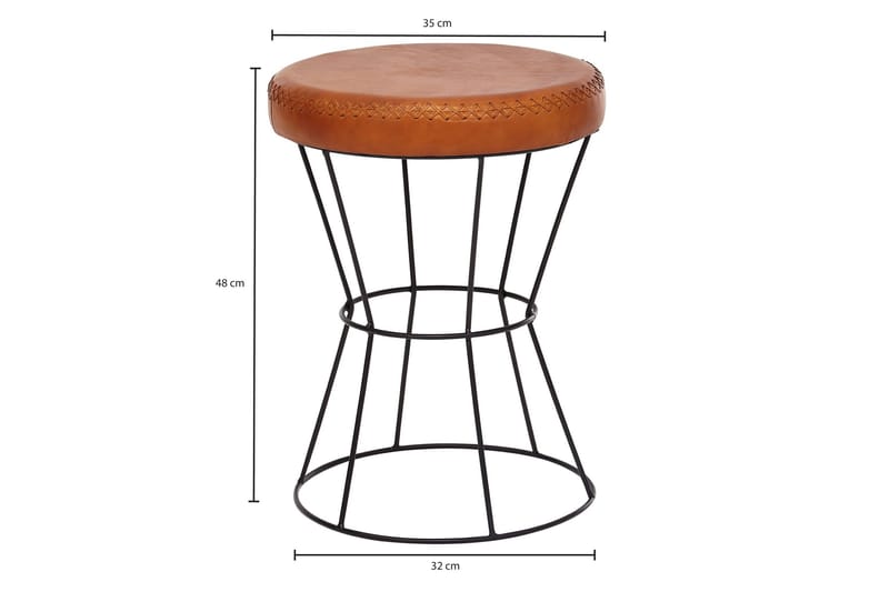 Gotiya Skammel - Brun - Møbler - Stole & lænestole - Taburet & skammel