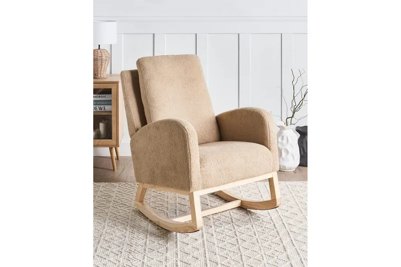 Gyngestol Alsta - Beige, brun - Møbler - Stole & lænestole - Lænestole