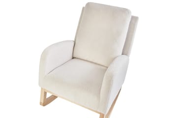 Gyngestol Alsta - Hvid, brun - Møbler - Stole & lænestole - Lænestole