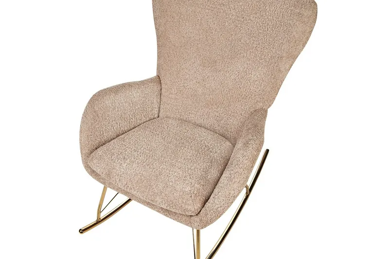 Gyngestol Anaset - Beige, guld - Møbler - Stole & lænestole - Lænestole