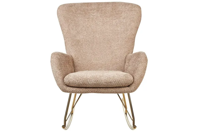 Gyngestol Anaset - Beige, guld - Møbler - Stole & lænestole - Lænestole