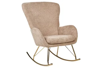 Gyngestol Anaset - Beige/guld - Møbler - Stole & lænestole - Lænestole