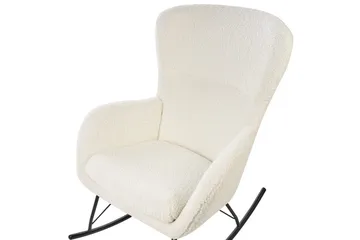 Gyngestol Anaset - Cremehvid, Sort - Møbler - Stole & lænestole - Lænestole