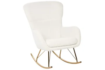 Gyngestol Anaset - Hvid/guld - Møbler - Stole & lænestole - Lænestole
