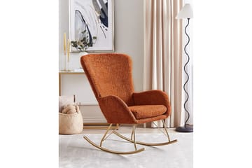 Gyngestol Anaset - Orange/guld - Møbler - Stole & lænestole - Lænestole