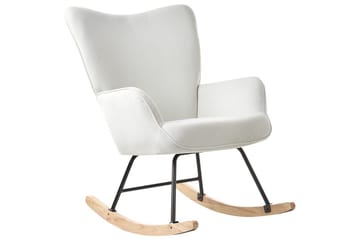 Gyngestol Arset Hvid/sort/lyst træ - Hvid/sort/lyst træ - Møbler - Stole & lænestole - Lænestole