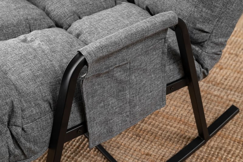 Gyngestol Atelier Del Sofa Lena Single (60 x 60 x 70 cm) Lysegrå - Lysegrå - Møbler - Stole & lænestole - Gyngestol