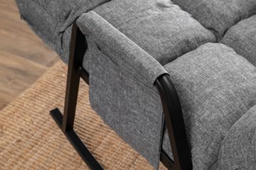Gyngestol Atelier Del Sofa Lena Single (60 x 60 x 70 cm) Lysegrå - Lysegrå - Møbler - Stole & lænestole - Gyngestol