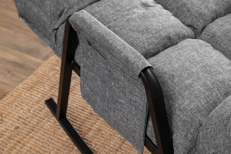 Gyngestol Atelier Del Sofa Lena Single (60 x 60 x 70 cm) Lysegrå - Lysegrå - Møbler - Stole & lænestole - Gyngestol