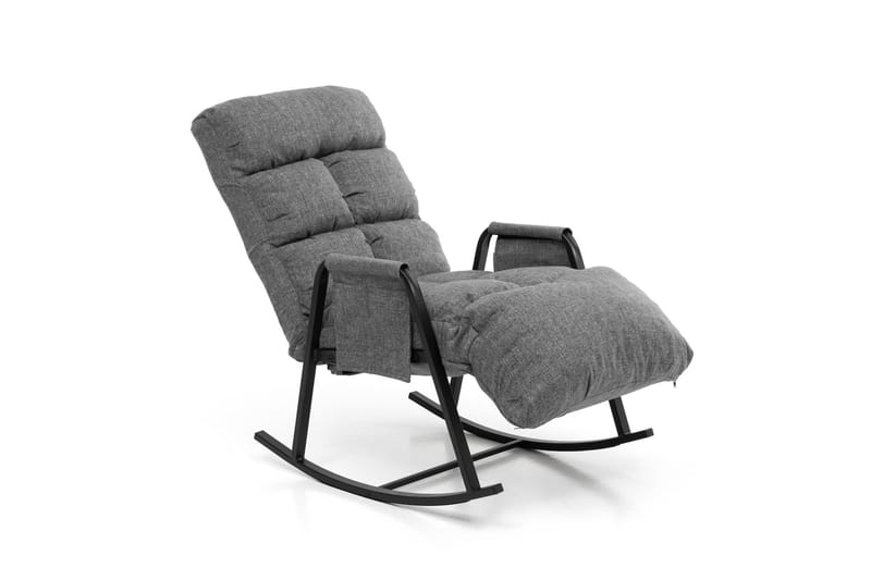 Gyngestol Atelier Del Sofa Lena Single (60 x 60 x 70 cm) Lysegrå - Lysegrå - Møbler - Stole & lænestole - Gyngestol