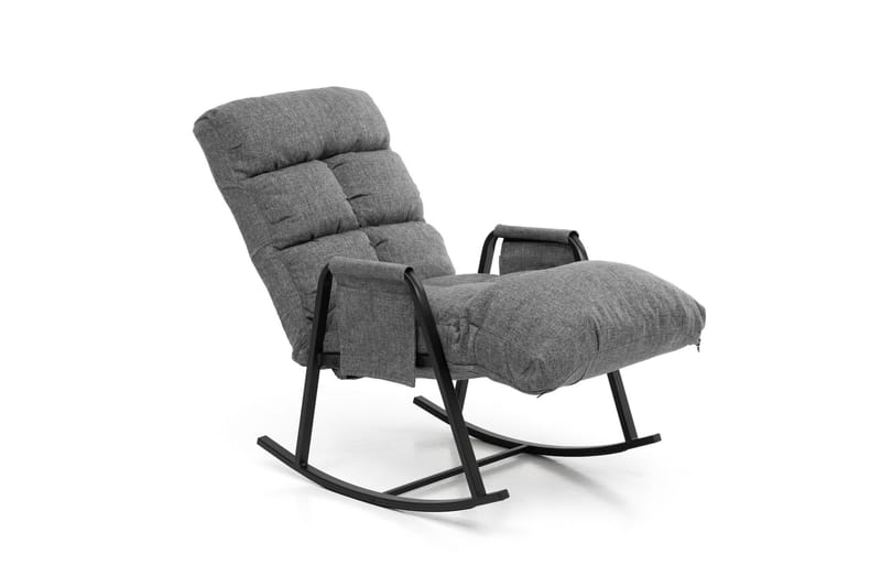Gyngestol Atelier Del Sofa Lena Single (60 x 60 x 70 cm) Lysegrå - Lysegrå - Møbler - Stole & lænestole - Gyngestol