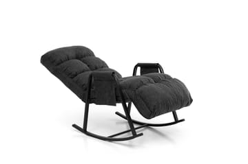 Gyngestol Atelier Del Sofa Lena Single (60 x 60 x 70 cm) Mørkegrå - Mørkegrå - Møbler - Stole & lænestole - Gyngestol