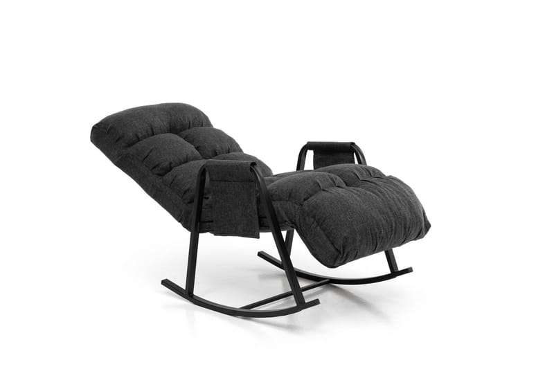 Gyngestol Atelier Del Sofa Lena Single (60 x 60 x 70 cm) Mørkegrå - Mørkegrå - Møbler - Stole & lænestole - Gyngestol