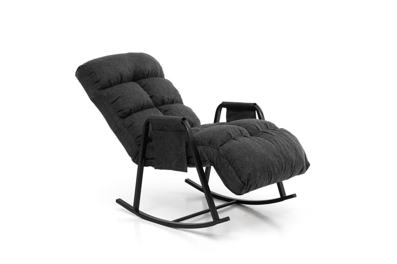 Gyngestol Atelier Del Sofa Lena Single (60 x 60 x 70 cm) Mørkegrå - Mørkegrå - Møbler - Stole & lænestole - Gyngestol