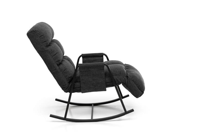Gyngestol Atelier Del Sofa Lena Single (60 x 60 x 70 cm) Mørkegrå - Mørkegrå - Møbler - Stole & lænestole - Gyngestol