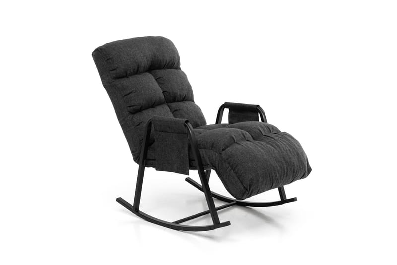 Gyngestol Atelier Del Sofa Lena Single (60 x 60 x 70 cm) Mørkegrå - Mørkegrå - Møbler - Stole & lænestole - Gyngestol