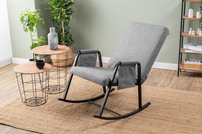 Gyngestol Atelier Del Sofa Oden Single (60 x 50 x 65 cm) Lysegrå - Lysegrå - Møbler - Stole & lænestole - Gyngestol