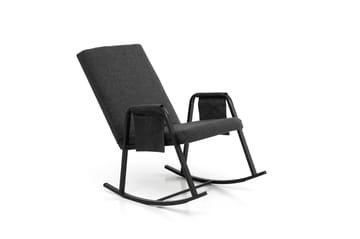 Gyngestol Atelier Del Sofa Oden Single (60 x 50 x 65 cm) Mørkegrå - Mørkegrå - Møbler - Stole & lænestole - Gyngestol