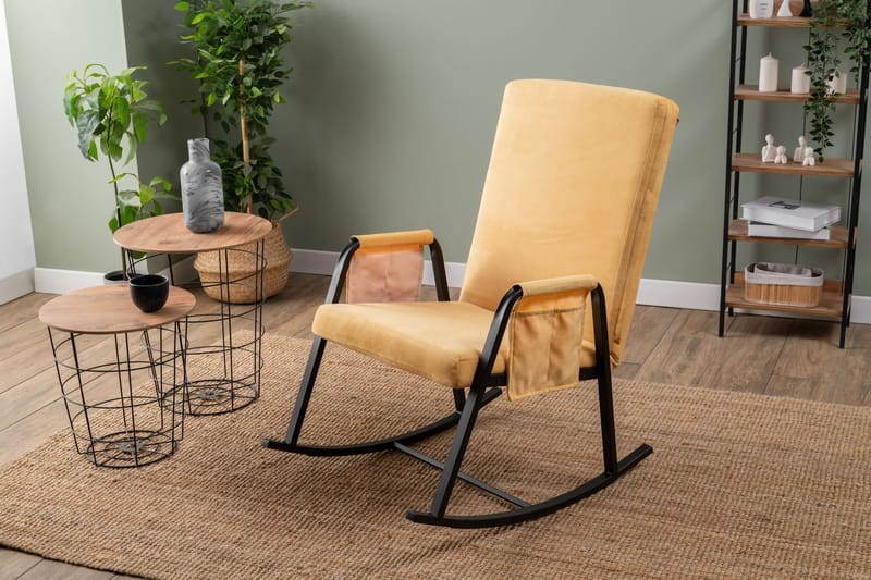 Gyngestol Atelier Del Sofa Oden Single (60 x 50 x 65 cm) Sennep - Møbler - Stole & lænestole - Gyngestol