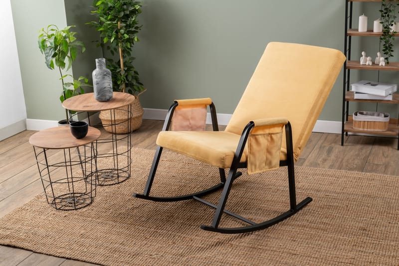 Gyngestol Atelier Del Sofa Oden Single (60 x 50 x 65 cm) Sennep - Møbler - Stole & lænestole - Gyngestol