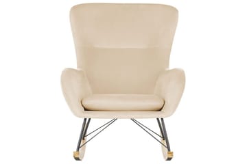 Gyngestol Ellan - Beige, sort, lyst træ - Møbler - Stole & lænestole - Lænestole