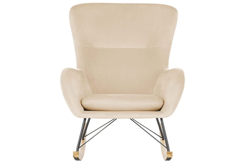 Gyngestol Ellan - Beige, sort, lyst træ - Møbler - Stole & lænestole - Lænestole