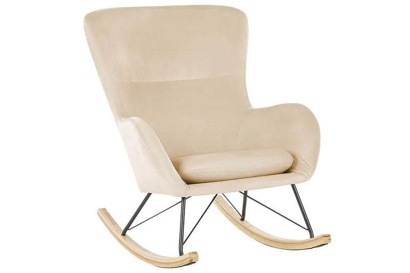 Gyngestol Ellan, Beige, sort, lyst træ