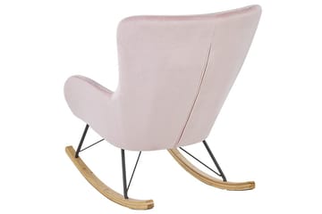 Gyngestol Ellan - Rosa, sort, lyst træ - Møbler - Stole & lænestole - Lænestole