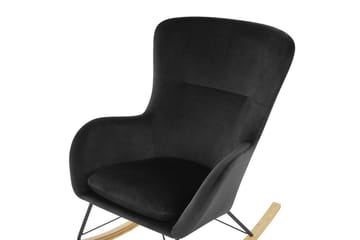 Gyngestol Ellan - Sort, lyst træ - Møbler - Stole & lænestole - Lænestole