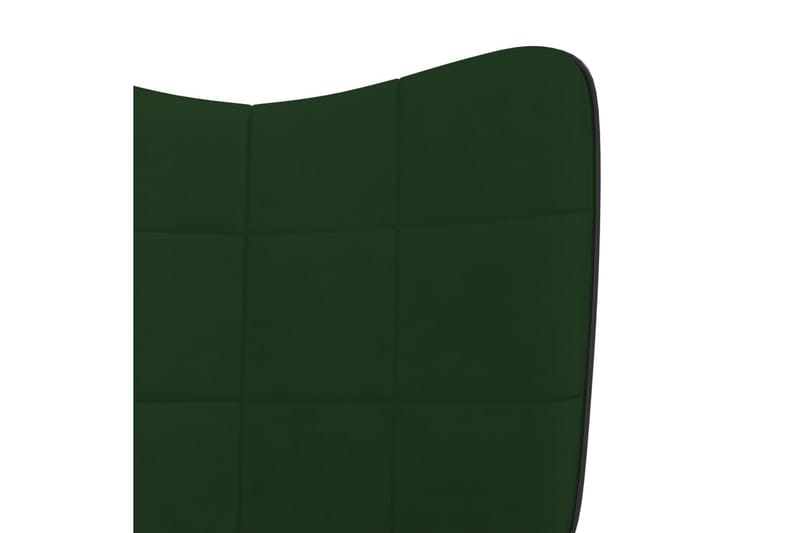gyngestol fløjl og PVC mørkegrøn - Grøn - Gyngestol