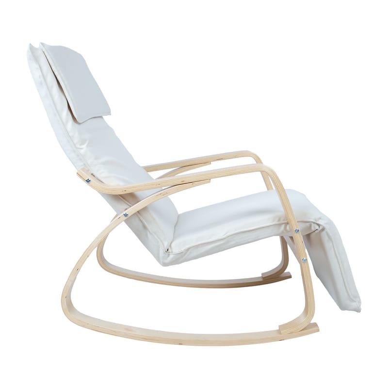 Gyngestol HOME4YOU Kongbo beige - Beige - Møbler - Stole & lænestole - Gyngestol
