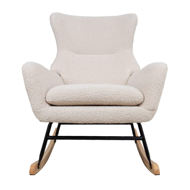 Gyngestol HOME4YOU Romy Beige - Beige - Møbler - Stole & lænestole - Gyngestol