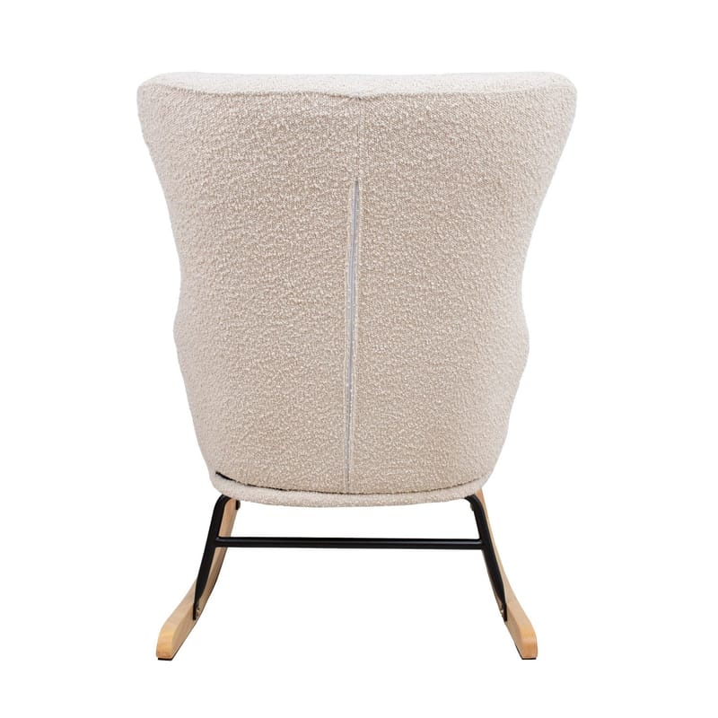 Gyngestol HOME4YOU Romy Beige - Beige - Møbler - Stole & lænestole - Gyngestol
