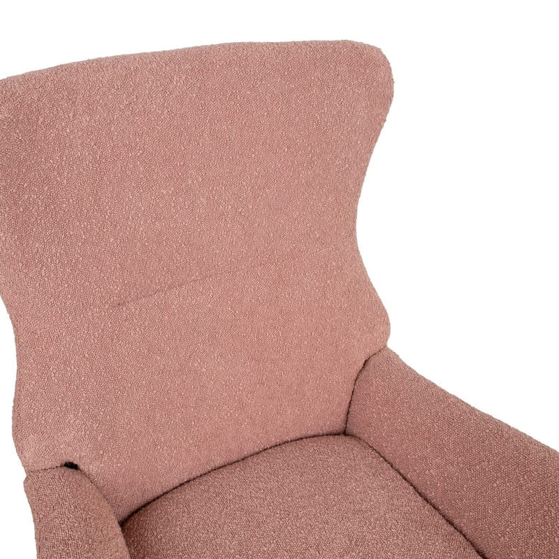 Gyngestol HOME4YOU Romy Pink - Pink - Møbler - Stole & lænestole - Gyngestol
