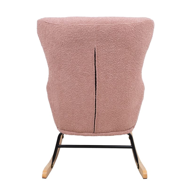 Gyngestol HOME4YOU Romy Pink - Pink - Møbler - Stole & lænestole - Gyngestol