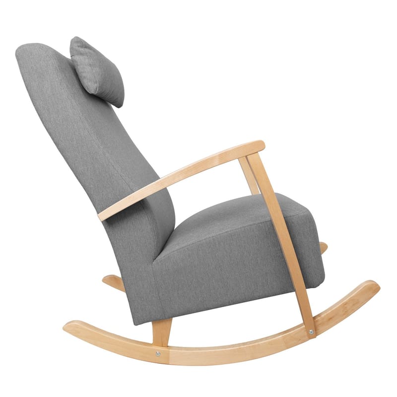 Gyngestol HOME4YOU Venla Grå - Grå - Møbler - Stole & lænestole - Gyngestol