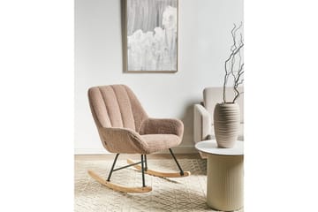 Gyngestol Kinno - Beige, sort, brun - Møbler - Stole & lænestole - Lænestole