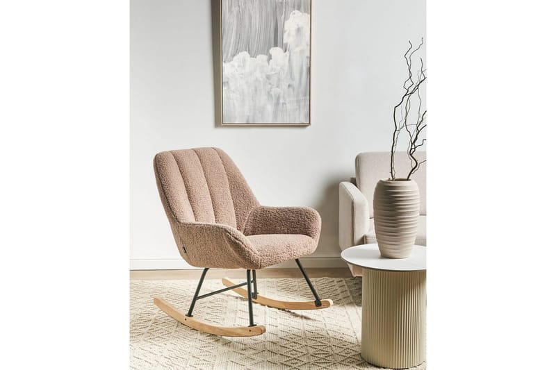Gyngestol Kinno - Beige, sort, brun - Møbler - Stole & lænestole - Lænestole