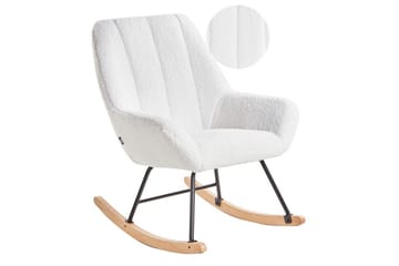 Gyngestol Kinno - Hvid, sort, brun - Møbler - Stole & lænestole - Lænestole