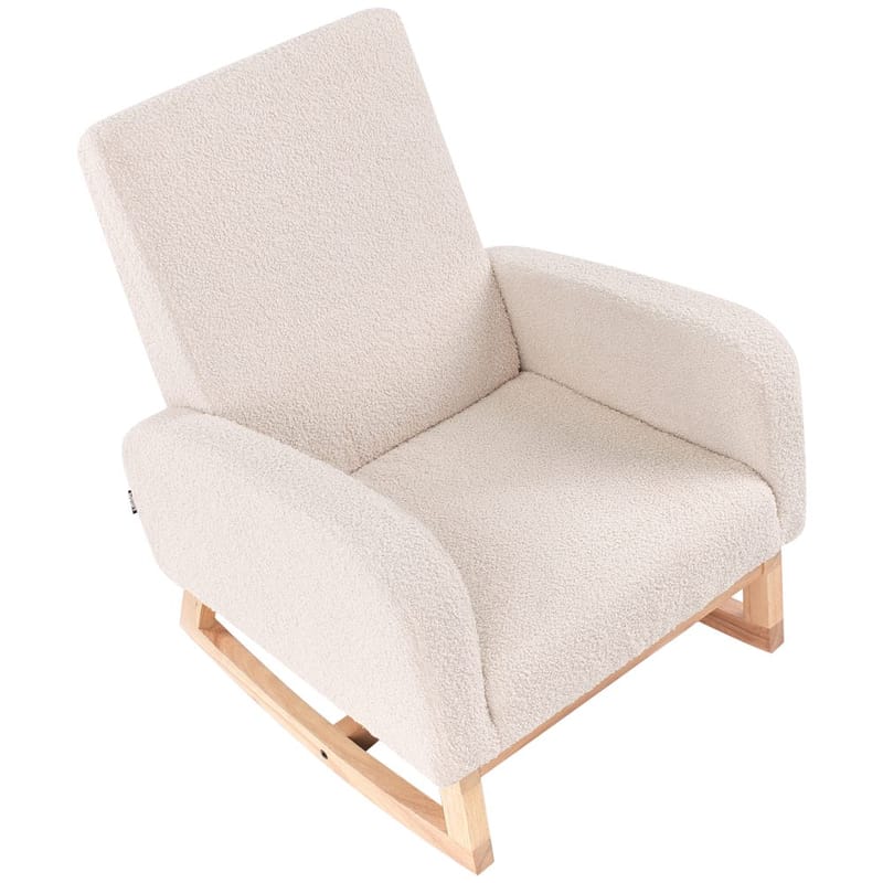 Gyngestol Norby - Beige, lyst træ - Møbler - Stole & lænestole - Gyngestol