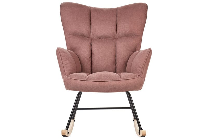 Gyngestol Oulu - Rosa, sort, lyst træ, Rosa, Sort, Lys Træ - Møbler - Stole & lænestole - Lænestole
