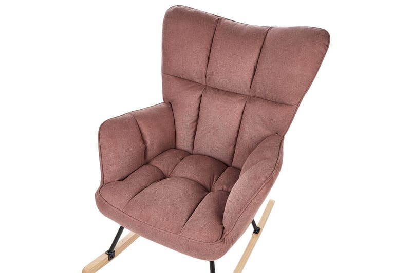 Gyngestol Oulu - Rosa, sort, lyst træ, Rosa, Sort, Lys Træ - Møbler - Stole & lænestole - Lænestole