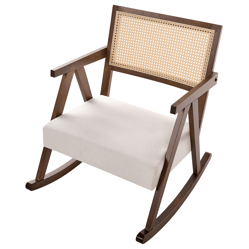 Gyngestol Rya - Brun, lys beige - Møbler - Stole & lænestole - Gyngestol